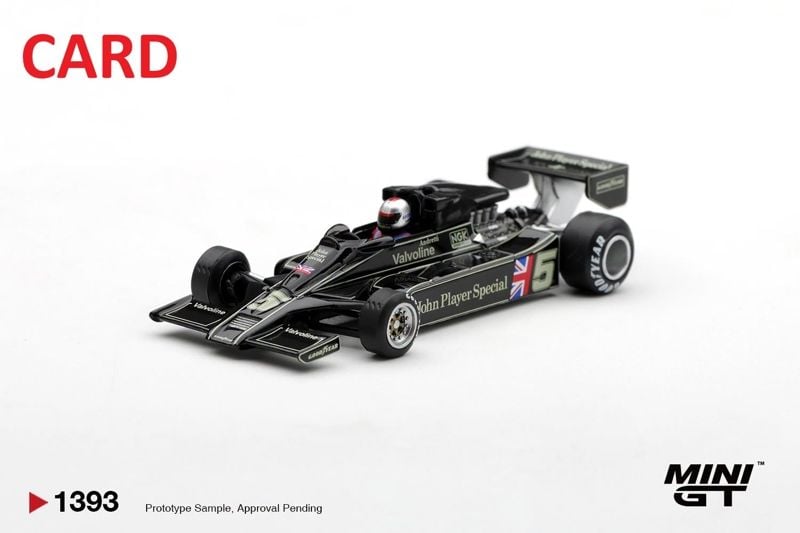  Mô hình xe Lotus 78 #5 Mario Andretti 1977 US GP West Winner bản card tỉ lệ 1:64 MiniGT MGT01393 