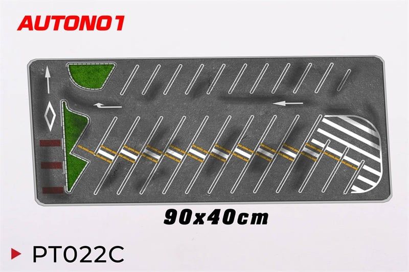  Phụ kiện thảm sa bàn chống trượt mô phỏng diorama bãi đỗ xe 33 slot kích thước 90x40 cho mô hình xe 1:64 Autono1 PT022 