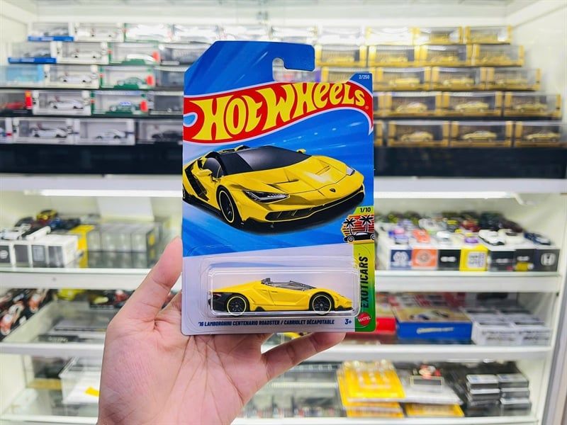  Mô hình xe Lamborghini Centenario roadster Hotwheels kim loại có bản quyền chính hãng tỉ lệ 1:64 C4982-LAM 