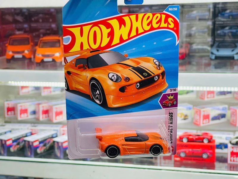  Mô hình xe Lotus Sport Elise orange Hot Wheels kim loại có bản quyền chính hãng tỉ lệ 1:64 C4982-LO 