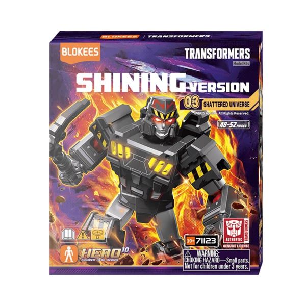  Mô hình lắp ráp phát sáng serries Transformers Shattered Universe Version(SV) 03 (Luminous Eyes & Chest) Blokees 71123 