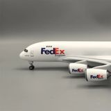  Mô hình máy bay vận chuyển Fedex Airbus A380 có bánh xe kích thước 47cm no led MB47102 