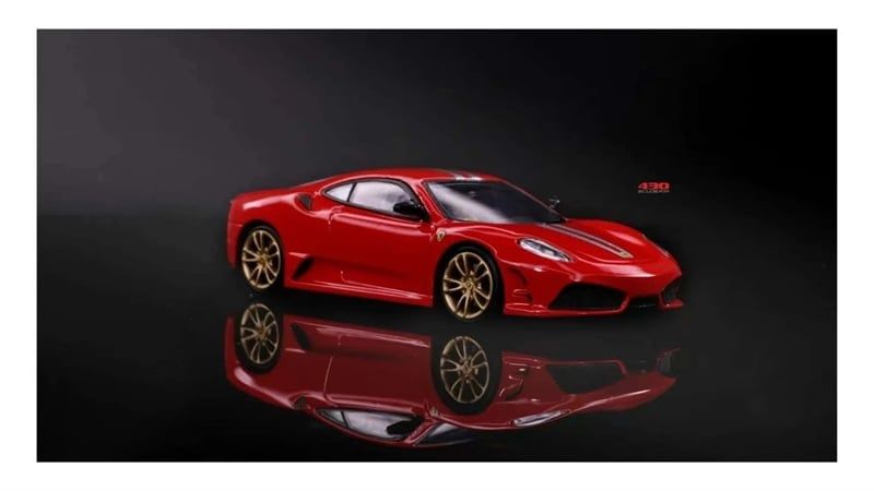  Mô hình xe Ferrari F430 Scuderia Coupe tỉ lệ 1:64 Little Hunter OT64625 