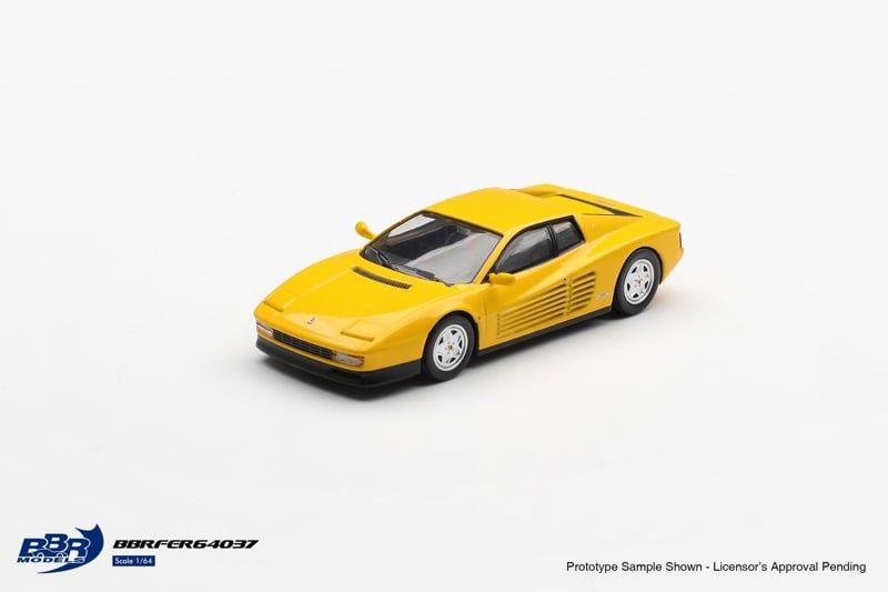 Mô hình xe 1989 Ferrari Testarossa Giallo Modena tỉ lệ 1:64 BBR BBRFER64037 
