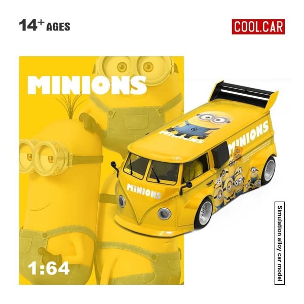  Mô hình xe Volkswagen T1 Minions-themed tỉ lệ 1:64 Coolcar CC642953 