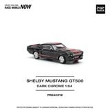  Mô hình xe Ford Mustang Shelby GT500 Dark crome tỉ lệ 1:64 Poprace PR640218 
