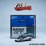  Hộp trưng bày mica cho xe amborghini Huracán STO Bianco Asopo MiniGT có khung ảnh tỉ lệ 1:64 Colabox 788 PKC 