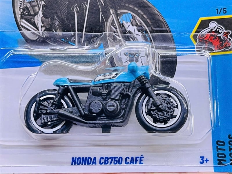  Mô hình xe mô tô Honda CB750 cafe Hotwheels kim loại có bản quyền chính hãng tỉ lệ 1:64 C4982-HD 