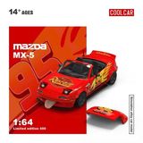  Mô hình xe ô tô Mazda MX5 custom Lightning McQueen limited 500pcs tỉ lệ 1:64 Cool car CC646815 
