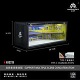  Hộp trưng bày mô container mo phỏng garage custom Spoon 2 tầng có đèn tỉ lệ 1:64 MoreArt MO400219 