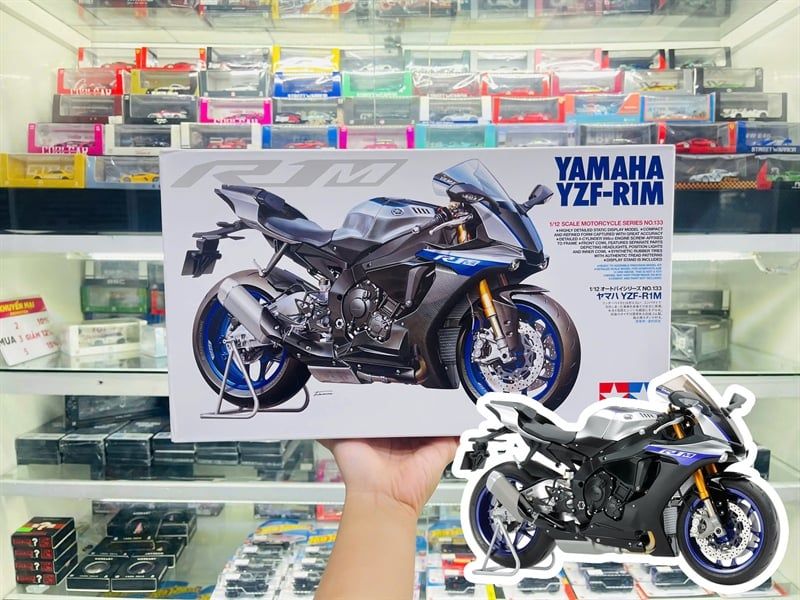  Mô hình Kit Mô Tô Yamaha YZF R1M 1:12 Tamiya 14133 