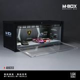  Hộp trưng bày container mô phỏng garage Lamborghini 30cm × 12.5cm × 13cm tỉ lệ 1:64 MoreArt MB400313 
