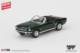  Mô hình xe Ford Mustang Convertible 1964 Highland Green card tỉ lệ 1:64 MiniGT MGT01166 HAVE CHASE CAR 