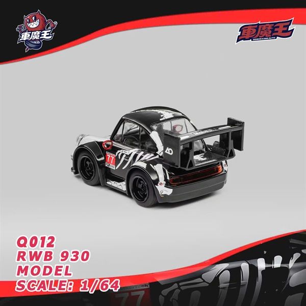  Mô hình xe Porsche 930 RWB Bone Dragon Livery tỉ lệ 1:64 Demon King Auto Q012 