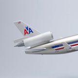  Mô hình máy bay American McDonnell MD-11 có bánh xe kích thước 47cm no led MB47119 