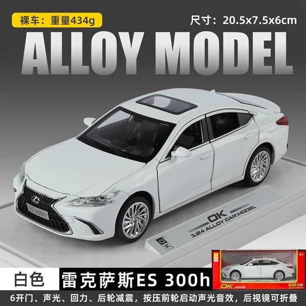  Mô hình xe Lexus ES350 full open có âm thanh đèn tỉ lệ 1:24 OK Model OK2033 