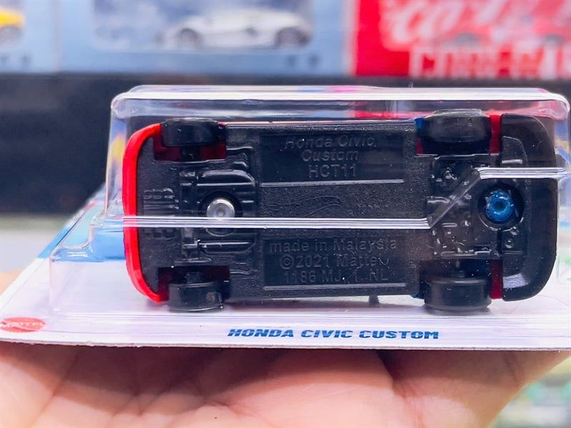  Mô hình xe Honda Civic custom #22 Hotwheels kim loại có bản quyền chính hãng tỉ lệ 1:64 C4982-HD 