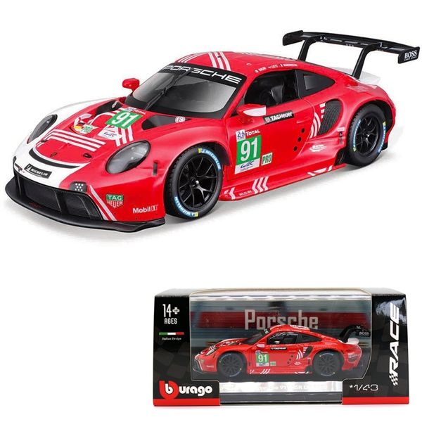  Mô hình xe Porsche 911 Rsr Gt tỉ lệ 1:43 Bburago 18-38308 