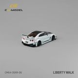  Mô hình xe Nissan R35 LBWK Super Silhouette 35GT-RR White carbon fiber tỉ lệ 1:64 CM Model CM64-35RR-06 
