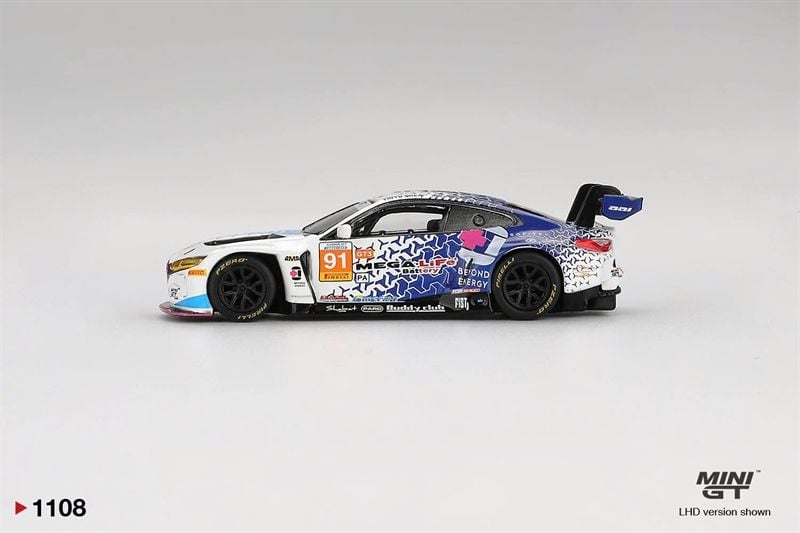  Mô hình xe MW M4 GT3 #91 FIST Team AAI 2025 China GT limited 15,000pcs Dongguan tỉ lệ 1:64 MiniGT MGT01108-CHFSDG 
