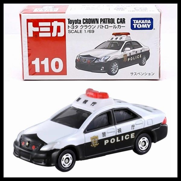 Mô hình xe Toyota Crown Patrol No.110 tỉ lệ 1:69 Tomica 1392705 