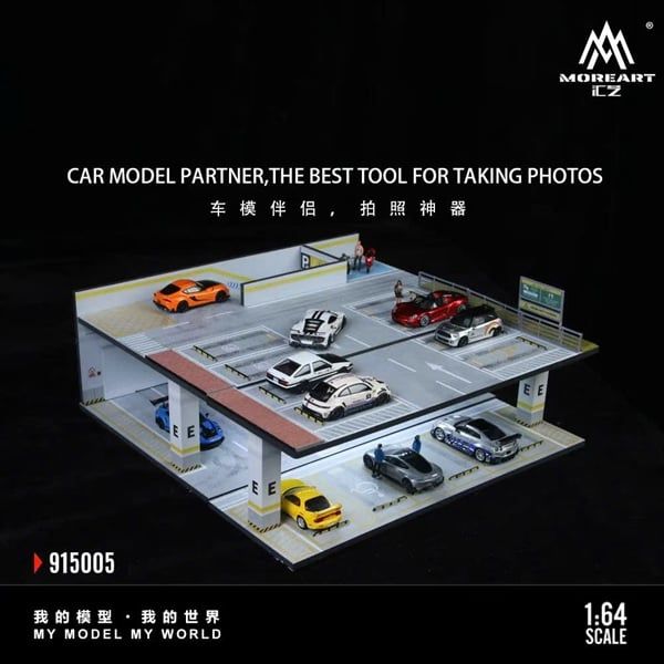  Hộp trưng bày mô phỏng Underground Parking Garage Series Light tỉ lệ 1:64 More Art MO915005 