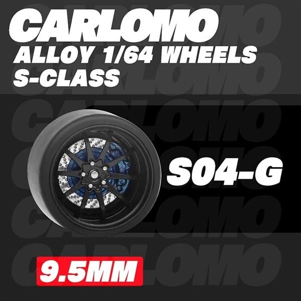  Phụ kiện độ bánh cho xe mô hình Carlomo Wheels S-Class kích thước 9,5mm bằng kim loại tỉ lệ 1:64 Carlomo S0 