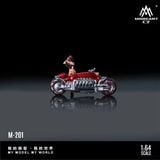  Mô hình nhân vật và xe Dodge Tomahawk World's Fastest Motorcycle red bikini tỉ lệ 1:64 MoreArt MO222201 