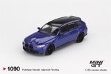  Mô hình xe BMW M3 Competition Touring Portimao Blue Metallic bản card tỉ lệ 1:64 MiniGT MGT01090 HAVE CHASE 