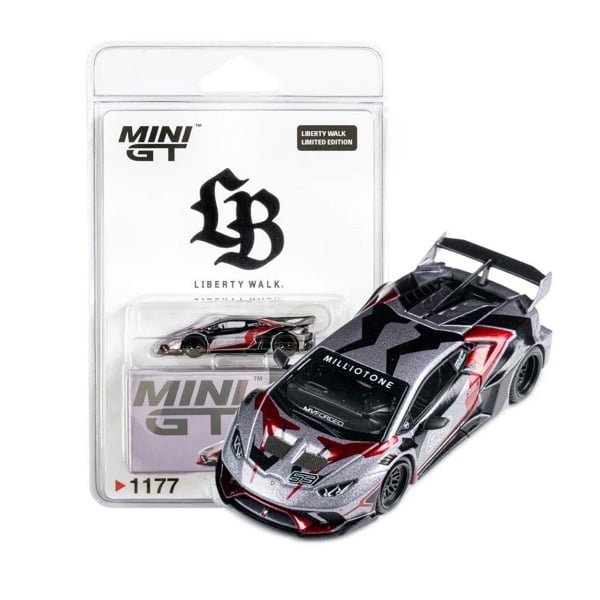  Mô hình xe LB★WORKS Lamborghini Huracán GT RONIN bản card nhật tỉ lệ 1:64 MiniGT MGT01177 