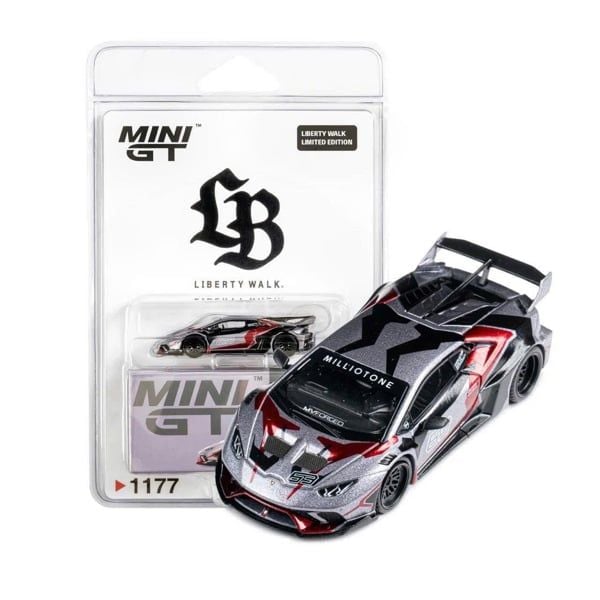  Mô hình xe LB★WORKS Lamborghini Huracán GT RONIN bản card nhật tỉ lệ 1:64 MiniGT MGT01177 