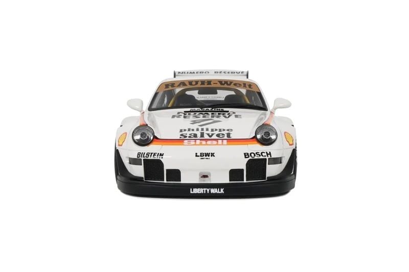  Mô hình xe Porsche 911 993 RWB Bodykit Kato-San White tỉ lệ 1:18 GT-Spirit GT451 
