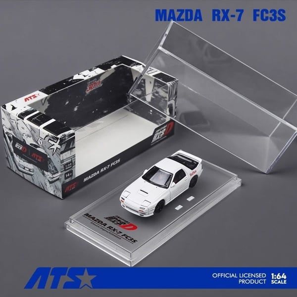  Mô hình xe Mazda RX-7 FC3S - Initial D tỉ lệ 1:64 ATS (Aites) Car ATS880204 