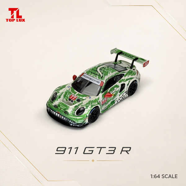  Mô hình xe Porsche 911 GT3 R Rexy Sketchy tỉ lệ 1:64 Top Lux TL64005 