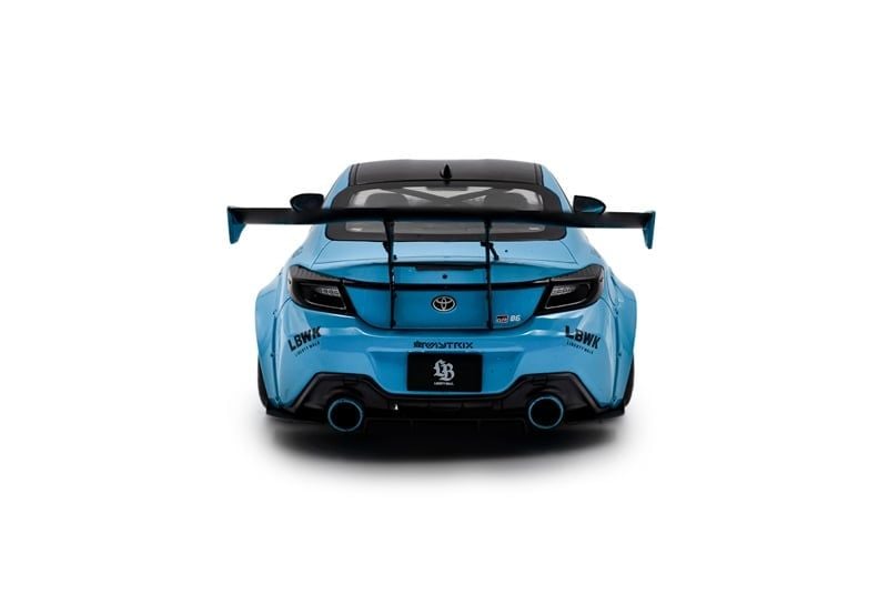  Mô hình xe ô tô Toyota GR86 LBWK Liberty Walk Body Kit baby blue tỉ lệ 1:18 Solido model S1813601 