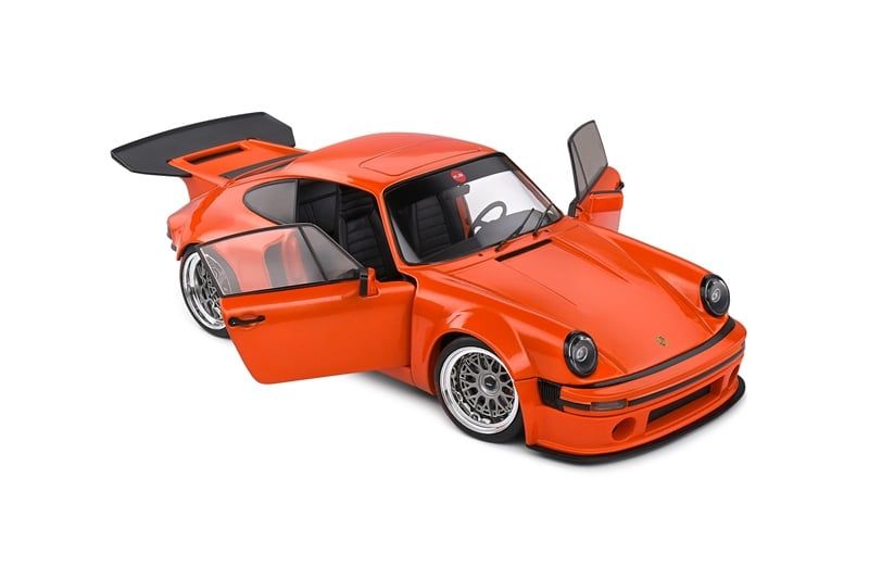  Mô hình xe ô tô Porsche 911 (964) Coupe KS-R 2022 orange tỉ lệ 1:18 Solido model S1810501 