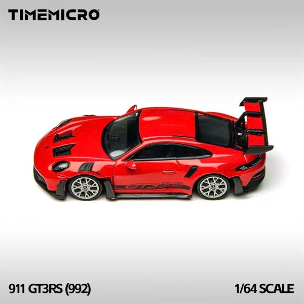  Mô hình xe ô tô Porsche 992 GT3 RS red vairiant tỉ lệ 1:64 Time micro TM644644 