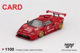  Mô hình xe ô tô Lamborghini Countach LB-WORKS Red bản card tỉ lệ 1:64 MiniGT MGT01100-BL NO CHASE CAR 