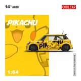  Mô hình xe Mini Cooper Pikachu Coating tỉ lệ 1:64 Cool Car CC643648 