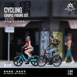  Set nhân vật figure xe đạp “Riding Couple” Resin Figure Set tỉ lệ 1:64 MoreArt MO222240 