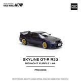  [Hàng Loose] Mô hình xe Nissan skyline GT-R R33 Nismo midnight purple tỉ lệ 1:64 Poprace PR640256 