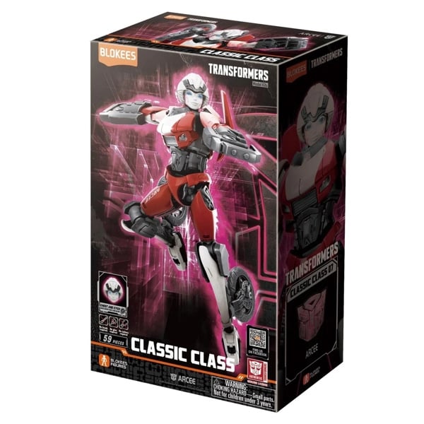  Mô hình lắp ráp có đèn serries Transformers Classic Class(CC) 07 Arcee (Luminous Eyes & Chest) 10cm Blokees 71152 