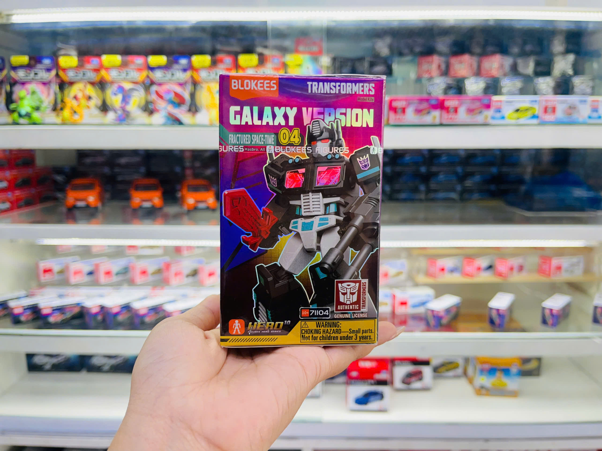  Mô hình lắp ráp serries Transformers Galaxy Version 04 Fractured Space time Blokees 71104 