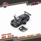  Mô hình xe BMW M4 GT3 Black Carbon Livery tỉ lệ 1:64 Demon King DKA-104 