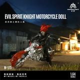  Mô hình nhân vật và mô tô ma tốc độ Skeleton Knight Motorcycle Doll Red Magic Edition tỉ lệ 1:64 MoreArt MO222175 