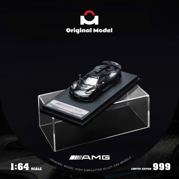  Mô hình xe Mercedes AMG One - Starlight Black tỉ lệ 1:64 Original Model OM646411 