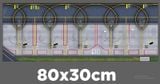  Phụ kiện thảm sa bàn chống trượt mô phỏng bãi đáp, sân bay kích thước 90x40cm 3mm cho mô hình máy bay Autono1 PT001 