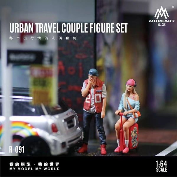  Set mô hình nhân vật figure Urban Commute Couple Set tỉ lệ 1:64 MoreArt MO223091 