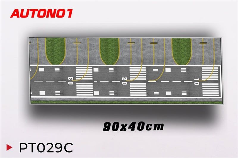  Phụ kiện thảm sa bàn chống trượt mô phỏng bãi đáp, đường băng lớn kích thước 90x40cm cho mô hình máy bay Autono1 PT029 