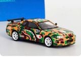  Mô hình xe Nissan Skyline GTR R34 tỉ lệ 1:64 Stance Hunter OT64664 